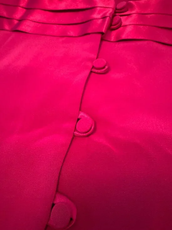 Vintage NEW with Tags LOUBEN Camisole Top Dark Hot Pink size 8 Satin accents - Picture 5 of 8